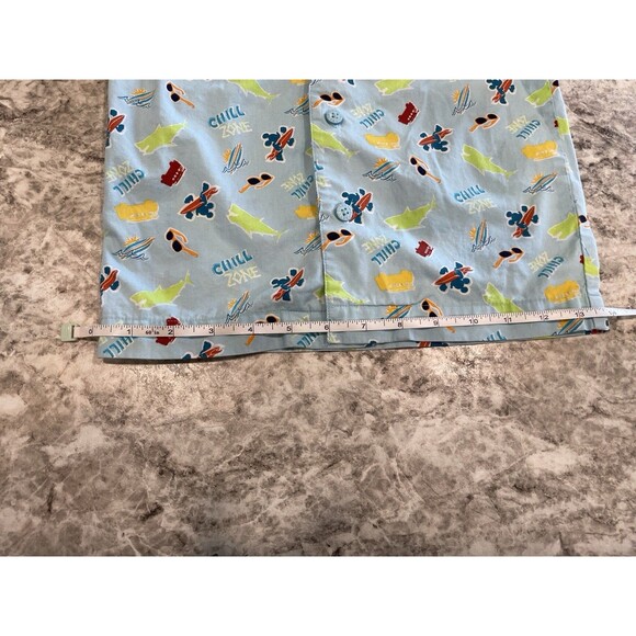 DISNEY Parks Mickey Mouse Hawaiian Button Down Shirt Size XXS Blue Surfin Chill - Picture 5 of 7